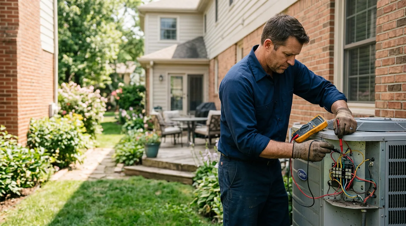 HVAC technician working near Christine, TX